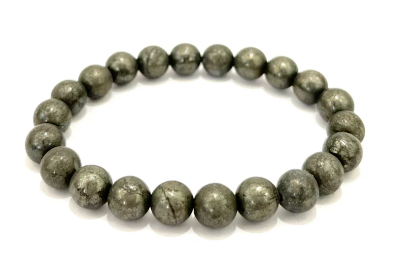 Dhanmayi Raw Pyrite Anklet & Bracelet (Couple Combo)